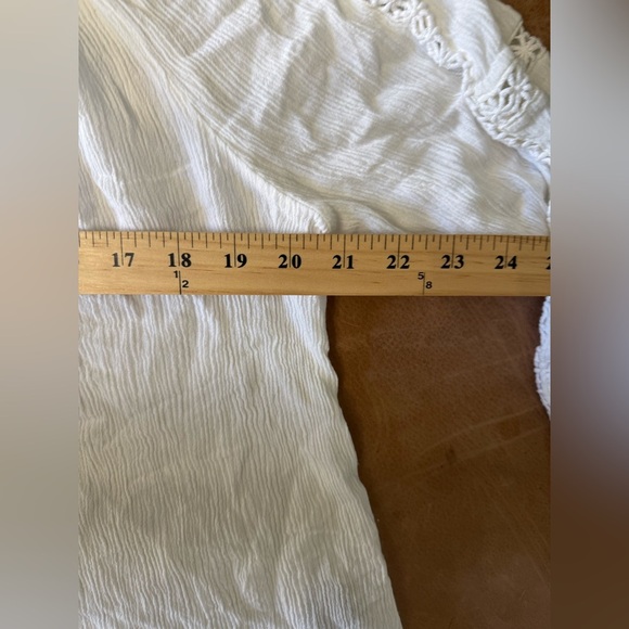 Sanctuary Boho White Off The Shoulder Blouse Women’s Size Large - Picture 5 of 8